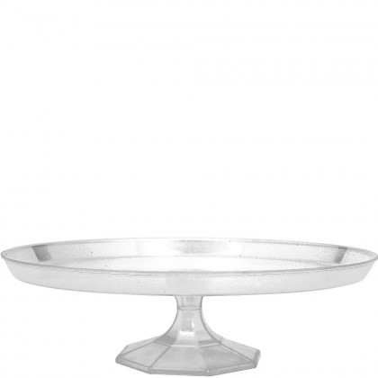 13 1/4" Large Dessert Stand - Clear