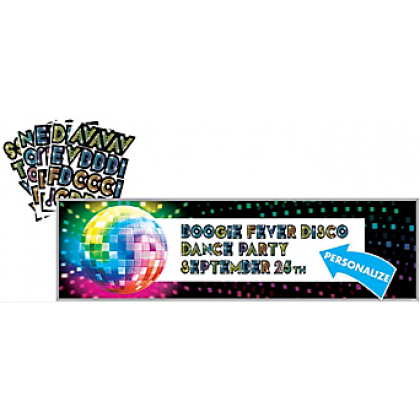 Disco Fever Personalize It! Giant Sign Banner
