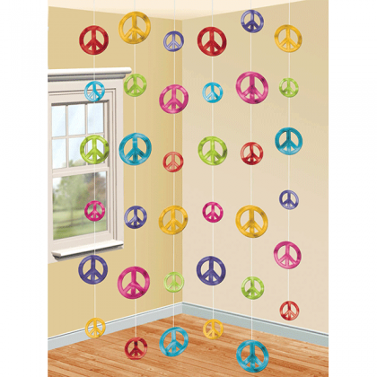 7' Strings Feeling Groovy Classic 60's String Decorations - Foil