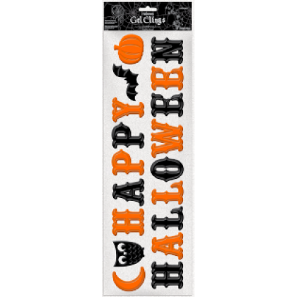 Modern Halloween Long Gel Clings