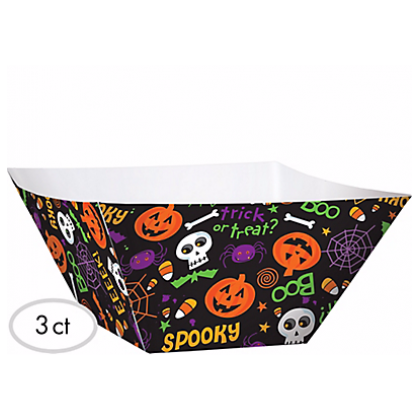 Spooktacular Paper Large Serving Bowls