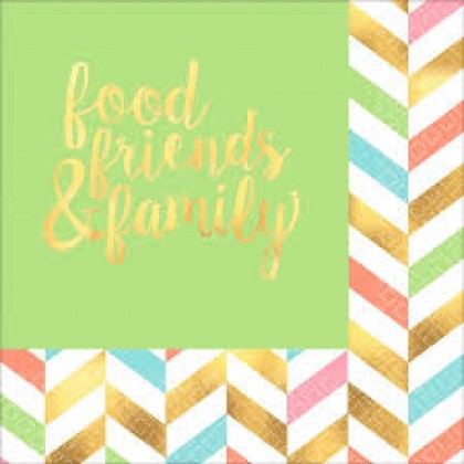 Eat, Drink & Be Happy H-S Luncheon Napkins