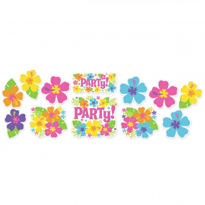 7", 9", 11" Hibiscus Value Pack Printed Paper Cutouts