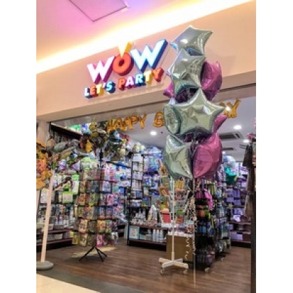 Balloon Centrepiece (10 Foil)