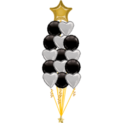 Balloon Centrepiece (15 Foil)