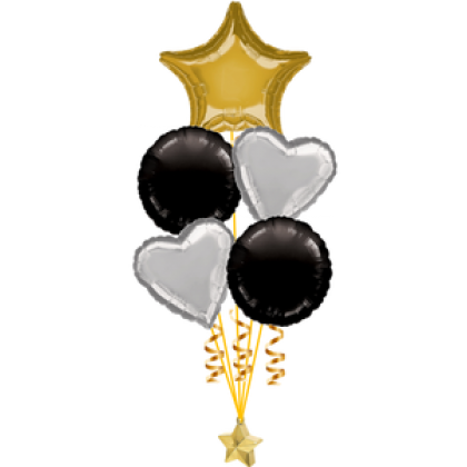 Balloon Centrepiece (5 Foil)