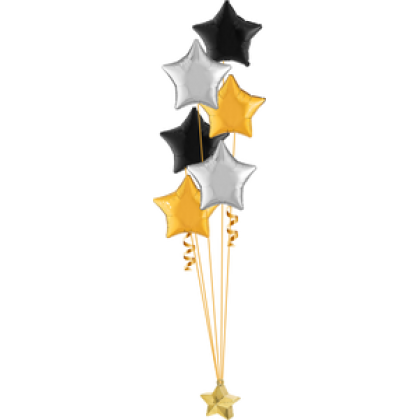 Balloon Centrepiece (6 Foil)