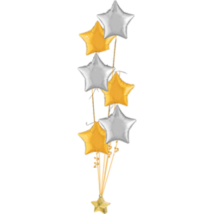 Balloon Centrepiece (8 Foil)