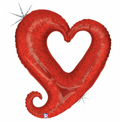 B 37" Chain Of Heart (Red)