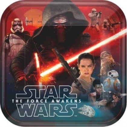 Star Wars™ Episode VII Square Plates, 9"
