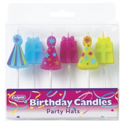Party Hat & Present Birthday Candles by DecoPac