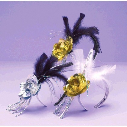 5" x 7" Evening Elegance Rose & Feather Tiara