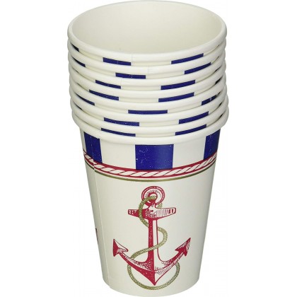 Anchors Aweigh Cups, 9 oz.