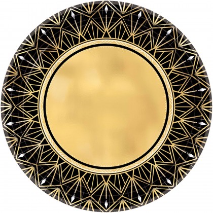 Glitz & Glam Metallic Round Plates, 10 1/2"