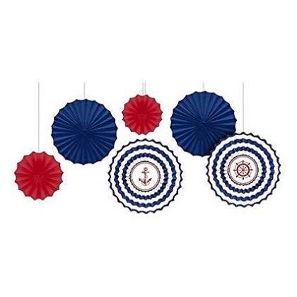 Nautical Fan Decorations Paper