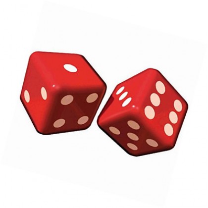 Place Your Bets Inflatable Die Decorations