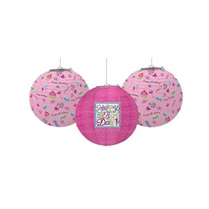 Sweet Party Printed Lanterns - Paper