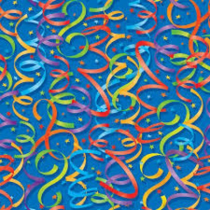 5' x 30" Celebration Streamers Printed w/Hang Tab