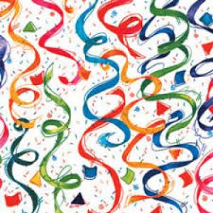 16' x 30" Confetti 'n Streamers Jumbo w/Hang Tab