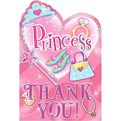 Princess Postcard Thank You Cards