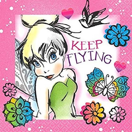 ©Disney Tinker Bell Keep Flying Beverage Napkins