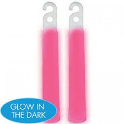4" Glow Sticks Pink