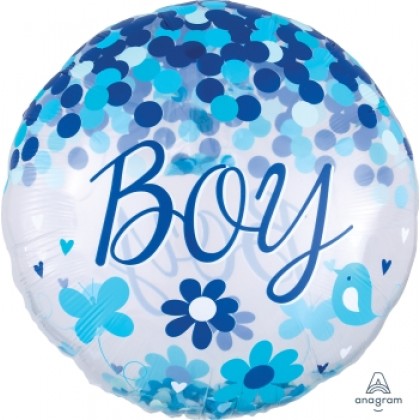 P60 28" Confetti Balloon Baby Boy Insiders™