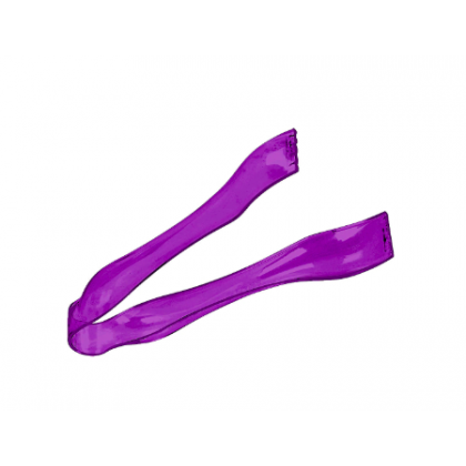 5 3/4" Small Tongs - Colors Plastic - New Purple