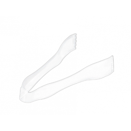 5 3/4" Small Tongs - Colors Plastic - White