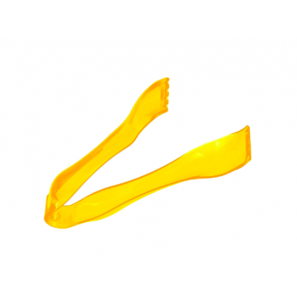 5 3/4" Small Tongs - Colors Plastic - Yellow Sunsine
