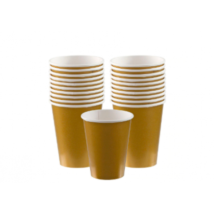 Gold Cups, 9 oz. - Paper