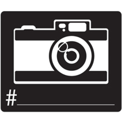 Photo Booth Camera Cutout Printed Paper