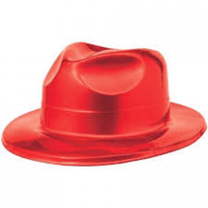 4 1/2"H x 10 11/16"W x 12 13/16"D Vac Form Fedoras Red