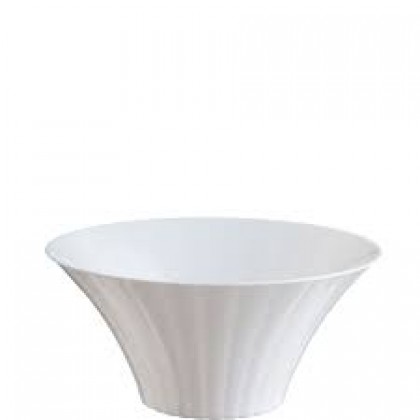 Plastic Flared Bowl - Large - Frosty White
