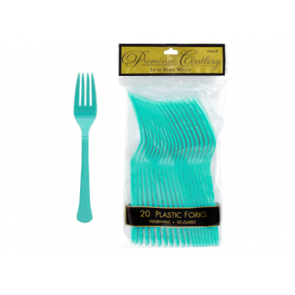 Plastic Forks - Robin's Egg-Blue