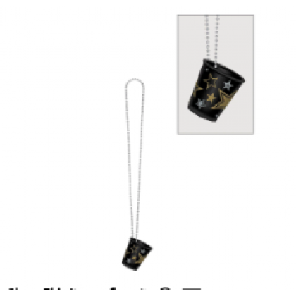 32" Shot Glass Necklaces - B/S/G