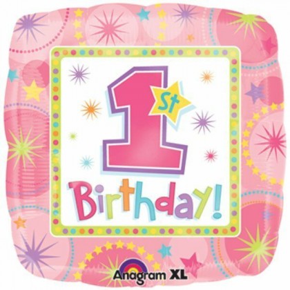 S40 17" ONE-DERFUL Girl 1ST Birthday Standard HX®