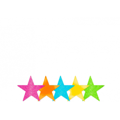 5" Packaged Star Cutouts Multi