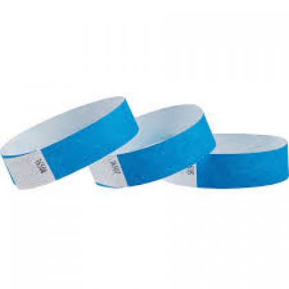 100-Pack Solid Wristbands Blue