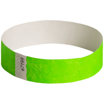 100-Pack Solid Wristbands Green