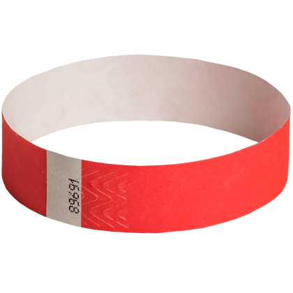 100-Pack Solid Wristbands Red