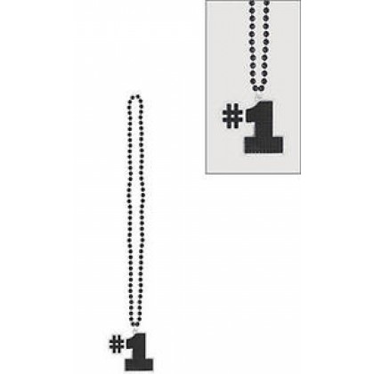 32" Word Bead Necklaces (Go Team) - Black