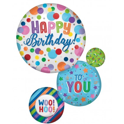 P35 LRG SHP XL STN HAPPY BIRTHDAY ORBS