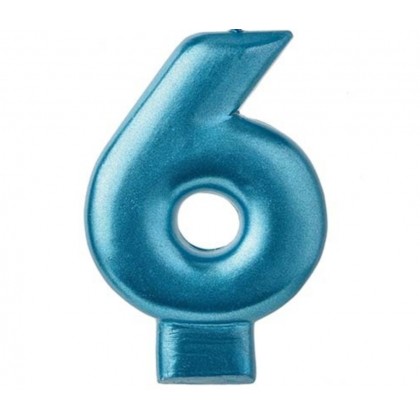 CANDLE 6 - BLUE