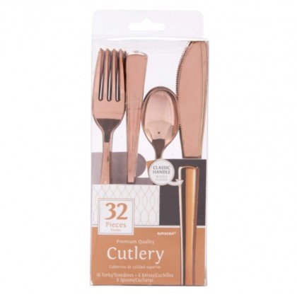 CUTLERY ASST - ROSE GOLD