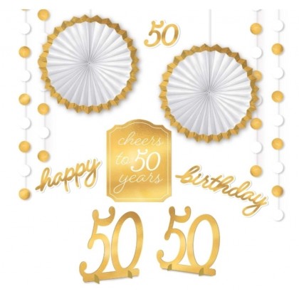 GOLDEN AGE BDAY 50TH-RM DECO KIT