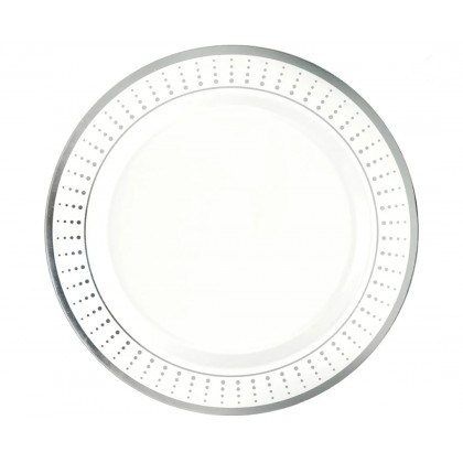 10.25" BORDER PLATE RAD DOTS-SI