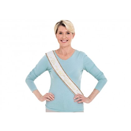 GOLDEN AGE BDAY 60TH-FABRIC SASH
