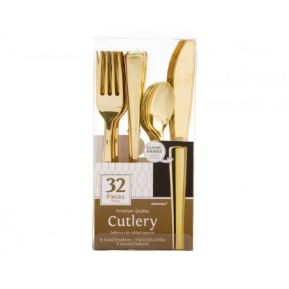 CUTLERY ASST - GOLD