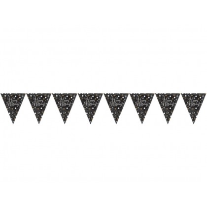 Pennant Banner Sparkling Celebrations Gold Happy B